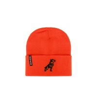 Safety Orange Mack Bulldog Knit Beanie