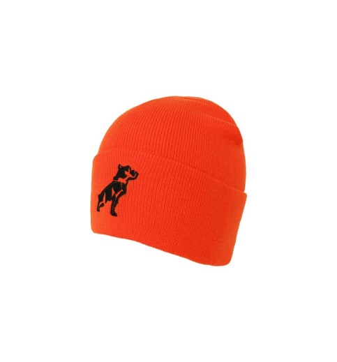 Safety Orange Mack Bulldog Knit Beanie Safety Orange Mack Bulldog Knit Beanie