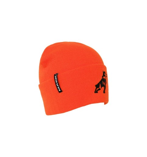 Safety Orange Mack Bulldog Knit Beanie Safety Orange Mack Bulldog Knit Beanie