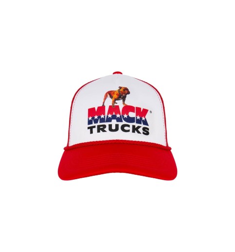 Red Mack 70's Retro Foam Trucker Cap