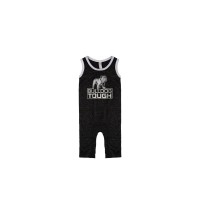 Smoke Melange Bulldog Tough Onesie