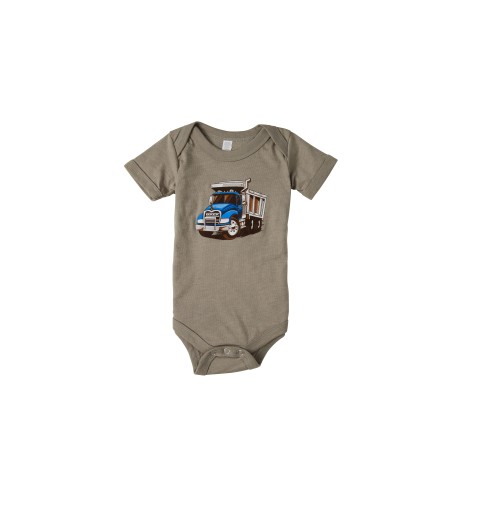 Mack Granite Grey Onesie