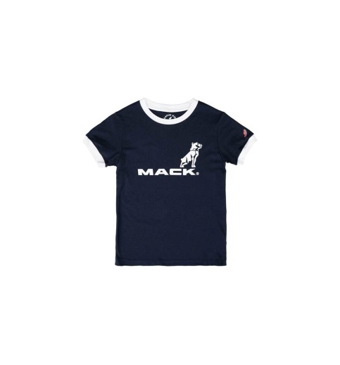 Youth Mack Logo Navy Ringer T-shirt Youth Mack Logo Navy Ringer T-shirt