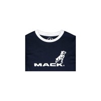 Youth Mack Logo Navy Ringer T-shirt