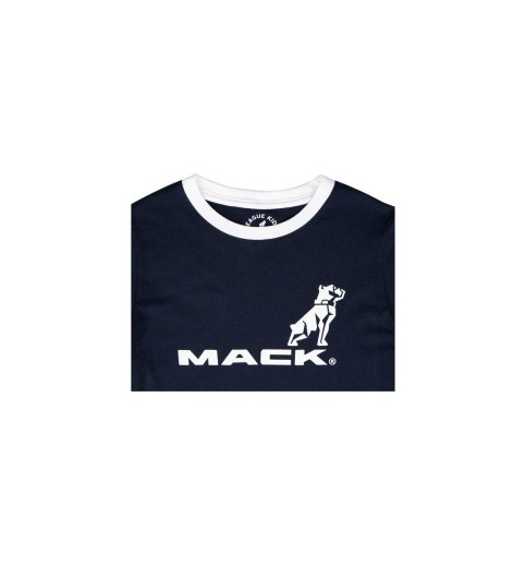 Youth Mack Logo Navy Ringer T-shirt Youth Mack Logo Navy Ringer T-shirt