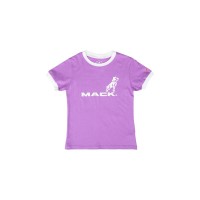 Youth Mack Logo Lavender Ringer T-shirt