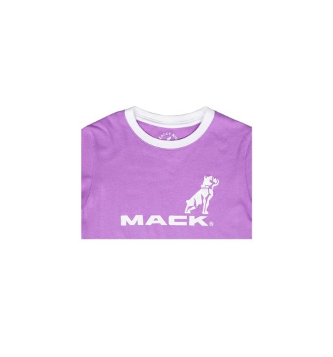 Youth Mack Logo Lavender Ringer T-shirt Youth Mack Logo Lavender Ringer T-shirt
