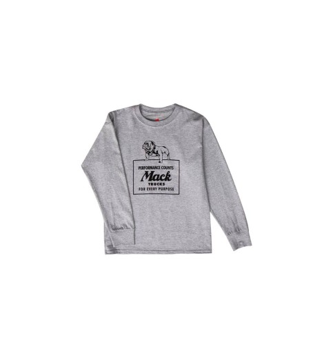 Youth Grey Performance Counts Long Sleeve Shirt
