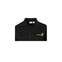 Ladies Gold Logo Long Sleeve Polo Shirt