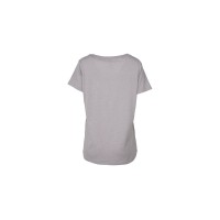 Cursive Bulldog Tough Grey Scoop Neck T-shirt