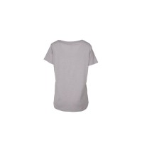 Cursive Bulldog Tough Grey Scoop Neck T-shirt