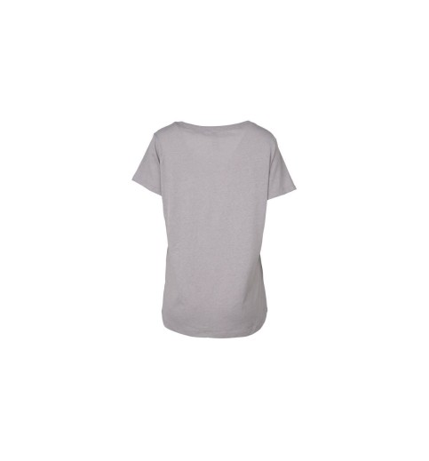 Cursive Bulldog Tough Grey Scoop Neck T-shirt Cursive Bulldog Tough Grey Scoop Neck T-shirt