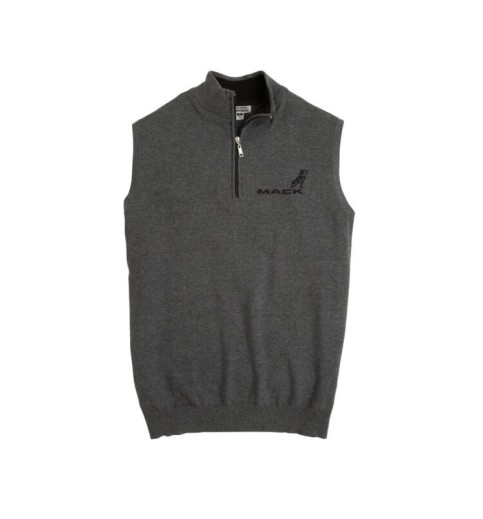 Gray 1/4 Zip Vest