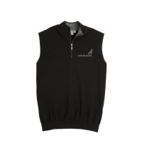 Black 1/4 Zip Vest