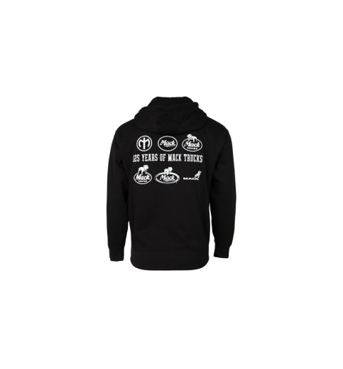 125th Anniversary Mack Logo Black Full Zip Hoodie