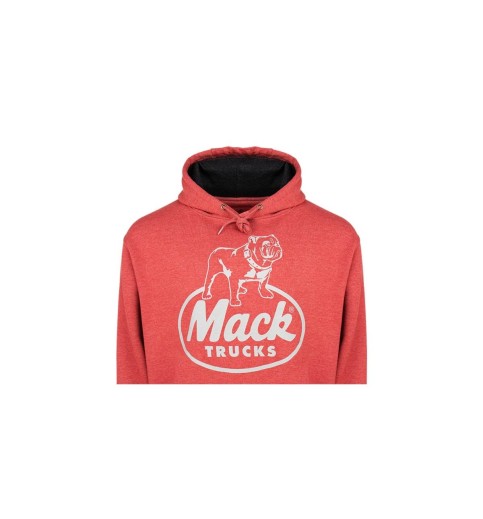 Mack Retro Heather Red Heavyweight Hoodie Mack Retro Heather Red Heavyweight Hoodie