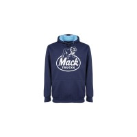 Navy/Blue 2-tone Jersey Lined Hoodie