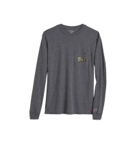 Mack Pennant Heather Gray Long Sleeve Shirt