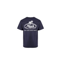 Mack Slate Blue Retro Logo T-shirt