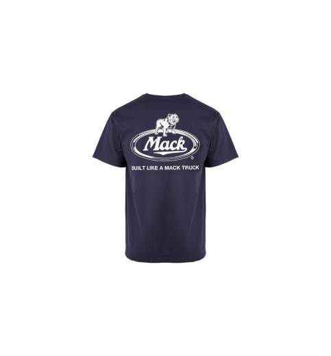 Mack Slate Blue Retro Logo T-shirt