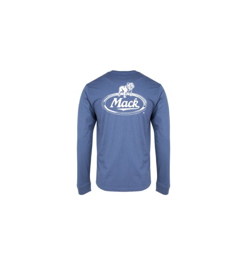 Mack Retro Blue Tumble Long Sleeve Shirt