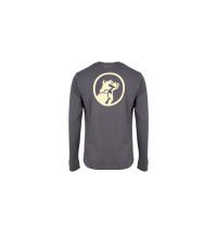 Mack Logo Gray Tumble Long Sleeve Shirt