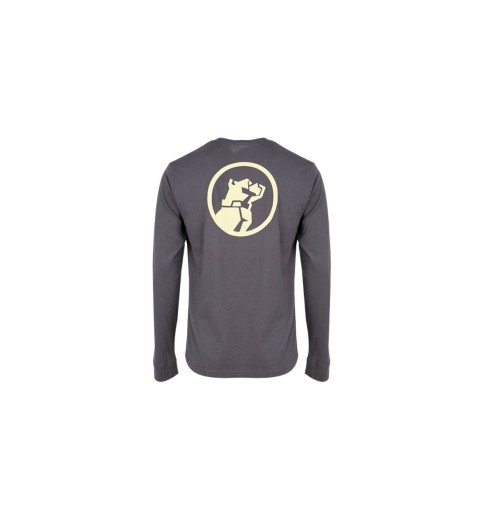 Mack Logo Gray Tumble Long Sleeve Shirt