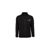 Mack Black Textured Fleece Jacket