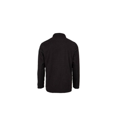 Mack Black Textured Fleece Jacket