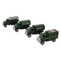 Mack Military Toy Truck 4 Pack