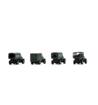 Mack Military Toy Truck 4 Pack