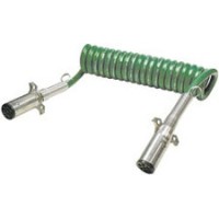 ABS Green Coiled Trailer Cable
