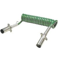ABS Green Coiled Trailer Cable