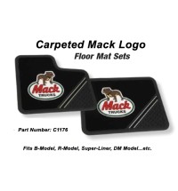 Carpeted Mack Logo Floor Mats