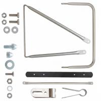 R-Model Stainless Mirror Arm Set Left Side Aftermarket R-Model Stainless Mirror Arm Set Left Side Aftermarket