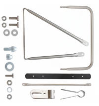 R-Model Stainless Mirror Arm Set Left Side Aftermarket