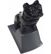 Black Bulldog Hood Ornament