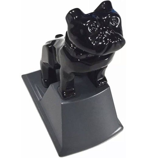 Black Bulldog Hood Ornament